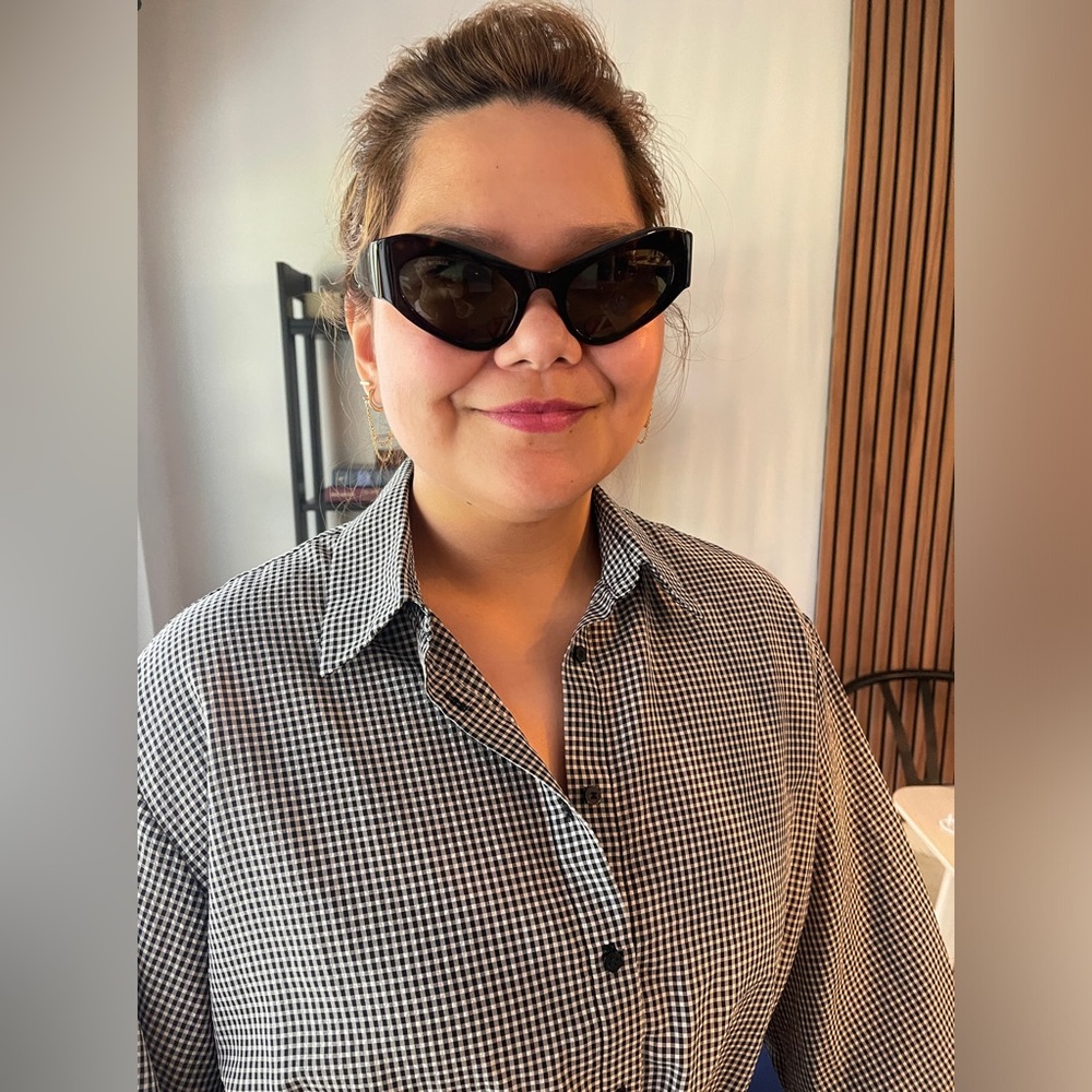 Balenciaga NWT COA Havana Green Tortoise Shell CatEye Sunglasses, Case & Bag - Picture 4 of 17